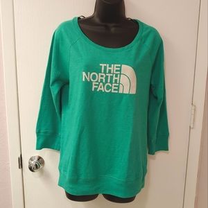 The NORTH FACE green 3/4 sleeve top